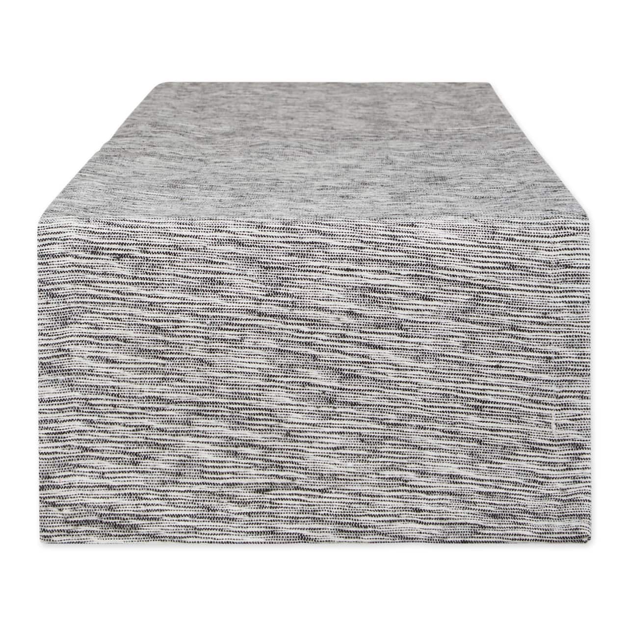 DII® 72" Tonal Recycled Cotton Slubby Rib Table Runner